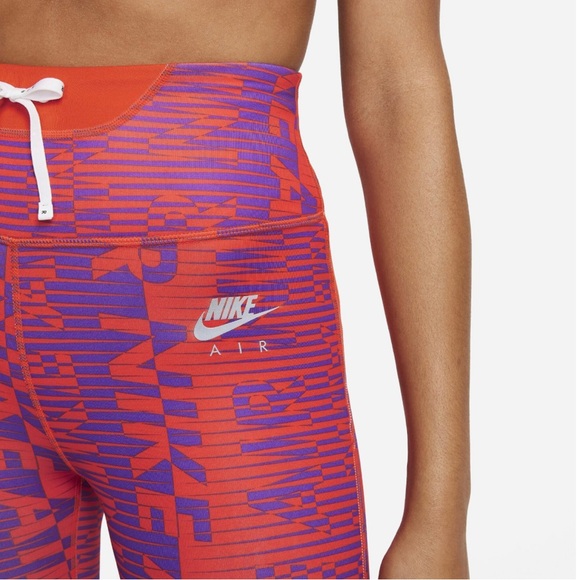 Nike Fast Women’s Running High Rise 7/8 Length Leggings Size S Orange DQ0848-891 - Picture 10 of 10